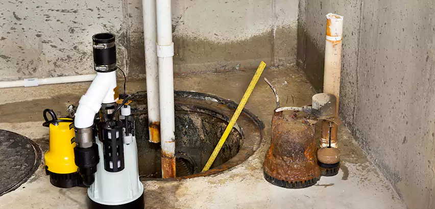 Installing Sump Pump in Finished Basement in Greenlawn, NY