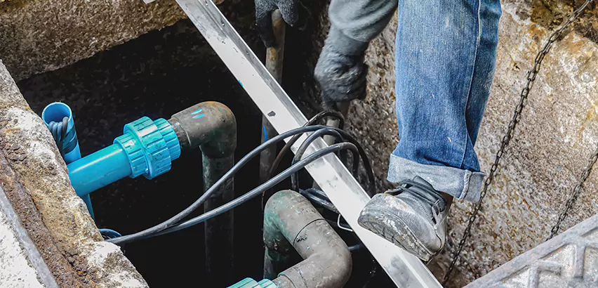Zoeller Sewage Ejector Pump System in Greenlawn