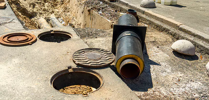 Lateral Sewer Line Replacement in Greenlawn